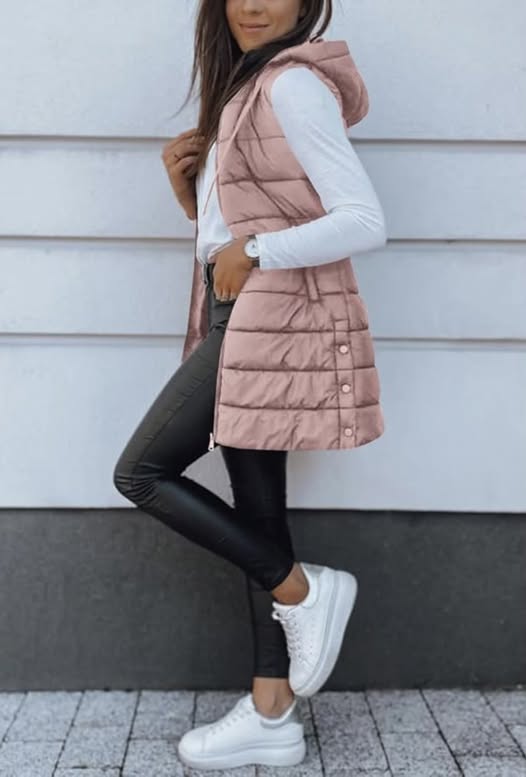 Veatzaer Women’s Long Puffer Vest