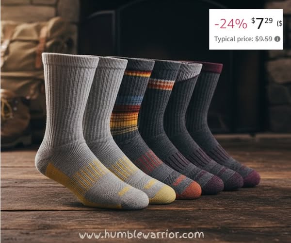 6 pairs of Dickies Men’s Dri-Tech Original Moisture Control Crew Socks