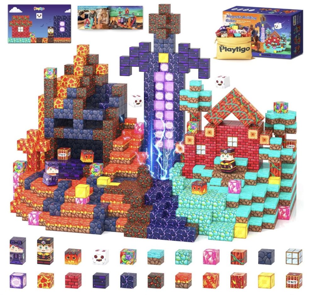 154-piece Magnetic Blocks Mine Set