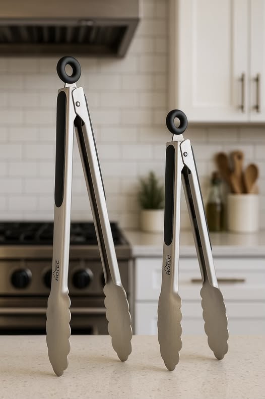 Hotec Stainless Steel Kitchen Tongs