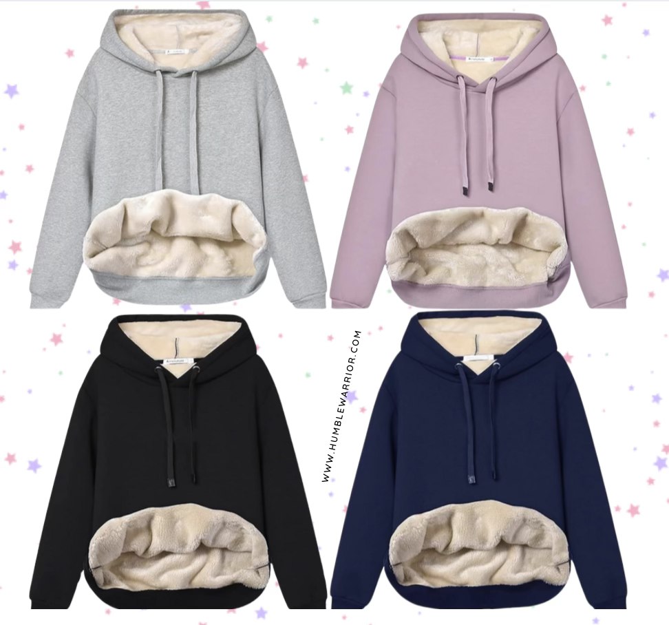 sherpa lined hoodie