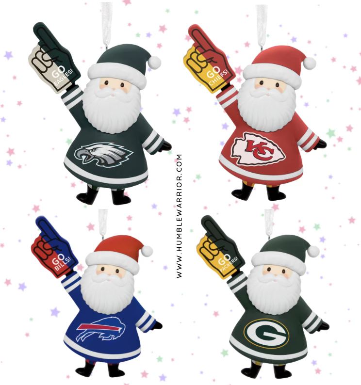 Hallmark football ornaments