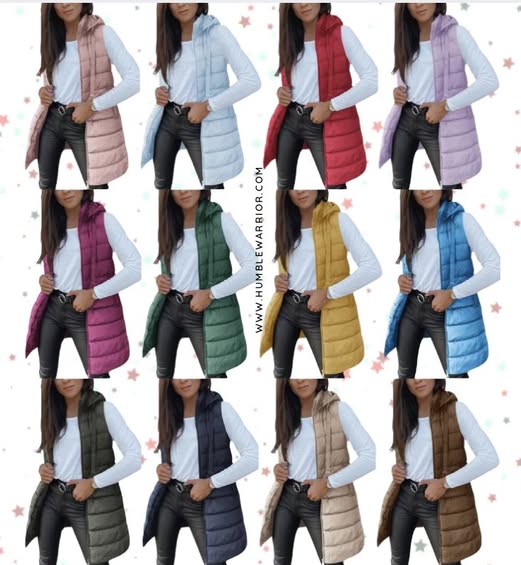 Veatzaer Women’s Long Puffer Vest