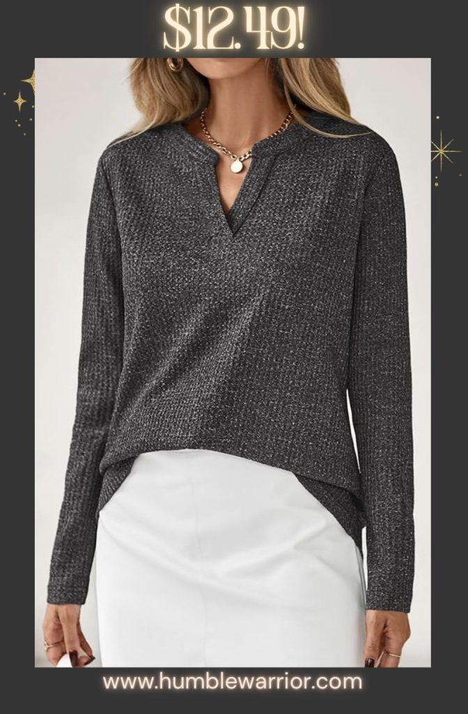 KIRUNDO Waffle Knit Top