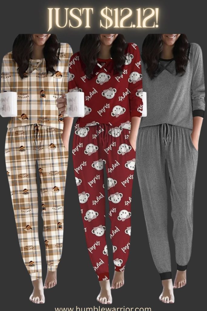Ekouaer jogger lounge and sleep sets