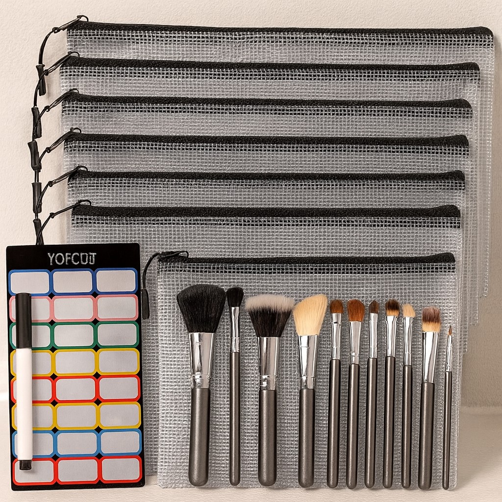 mesh zipper pouches