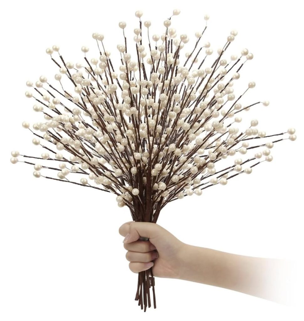 white berry stems