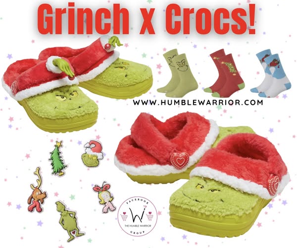 Crocs x The Grinch collab