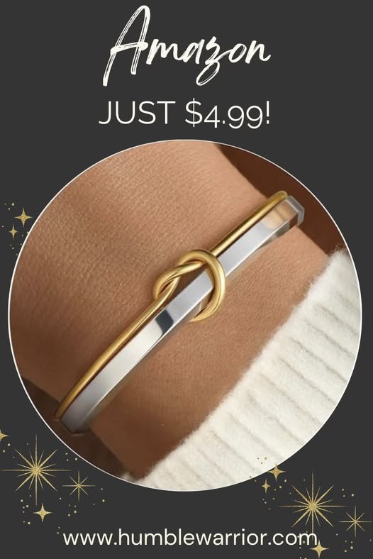 Turandoss Gold Knot Bangle Bracelets