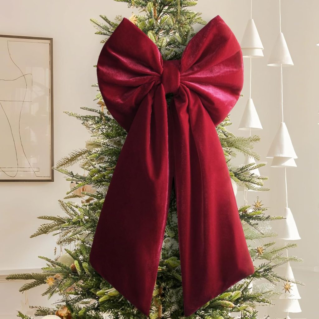 Red Velvet Christmas Tree Bow!