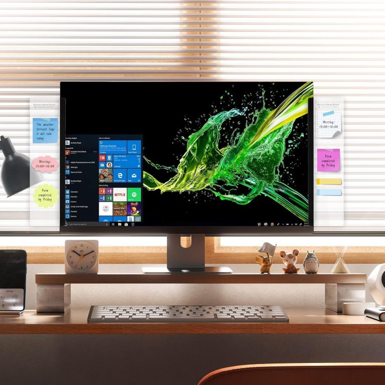 Transparent monitor memo boards