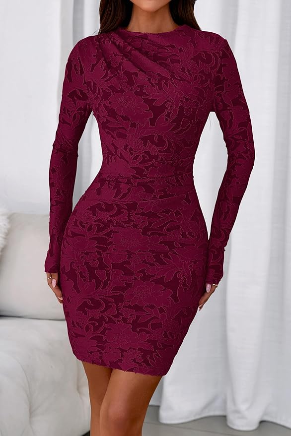PrettyGarden Floral Bodycon Dress!