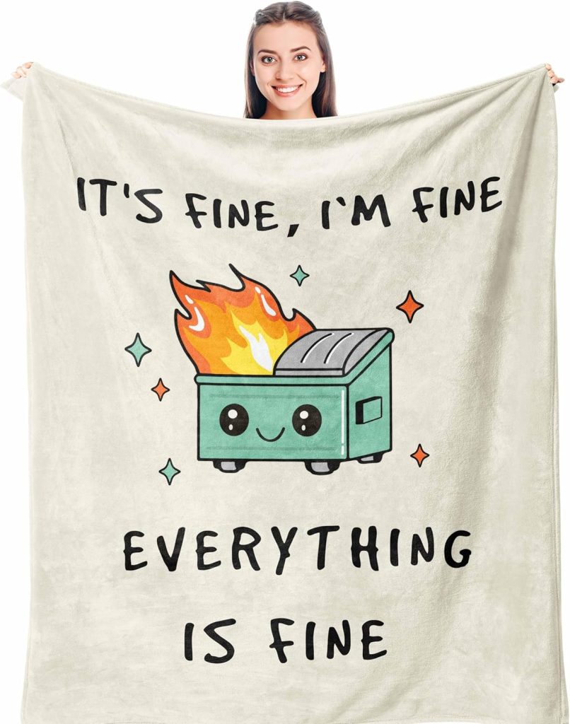 It’s Fine Throw Blanket