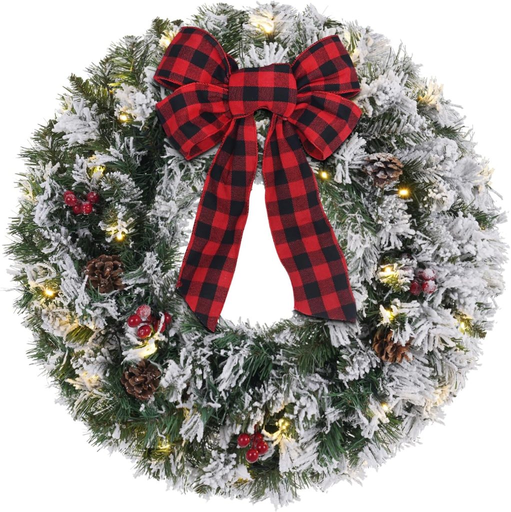 Prelit Christmas Wreath