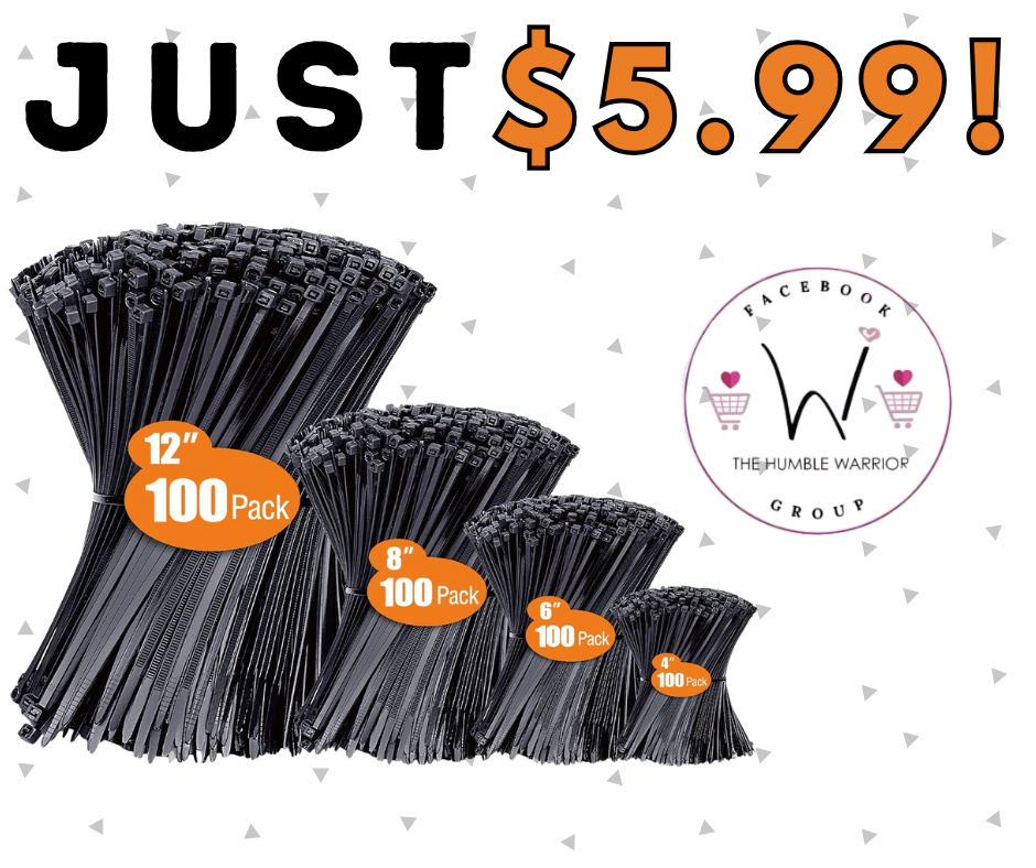 400 Pack of Zip Ties for !