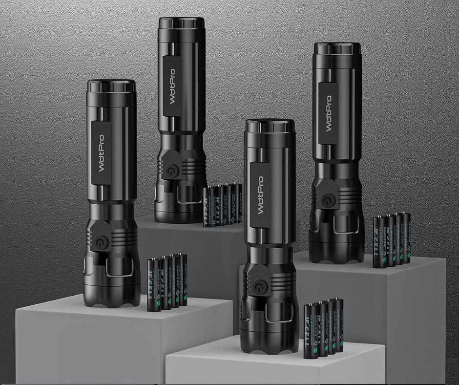 4 Pack WdtPro Flashlights