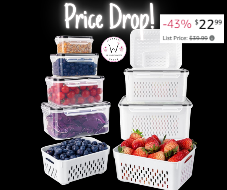 6pc Large Airtight Food Storage Containers