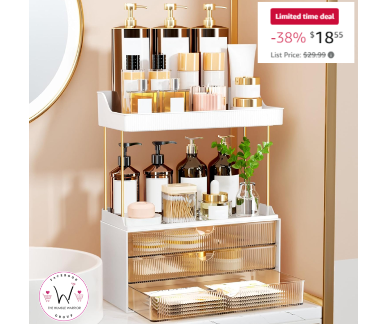Stunning 5-tier Amber Makeup Organizer