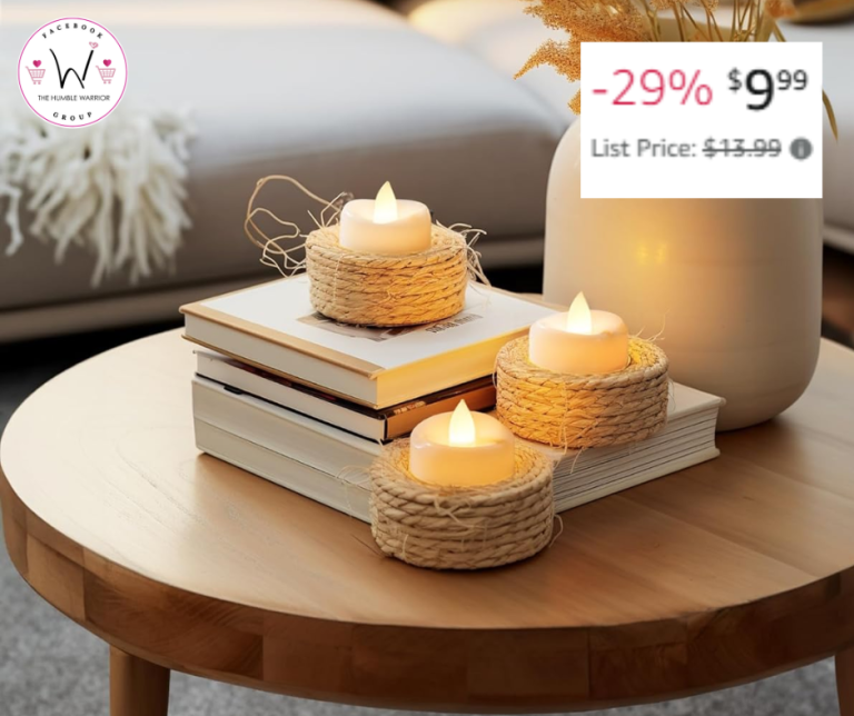 24 realistic LED Tea Light Candles