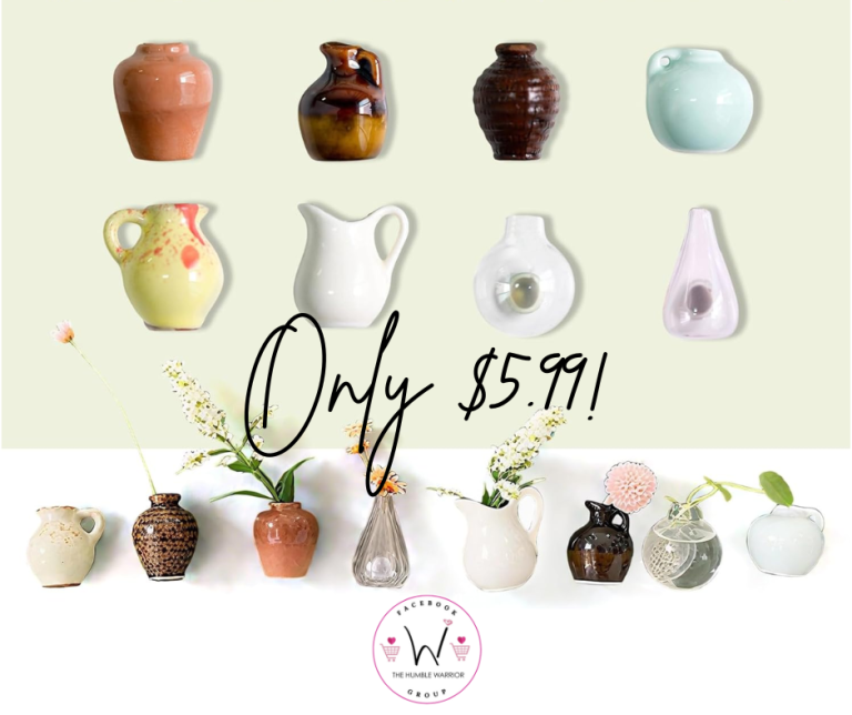 Little Mini Ceramic Vase Magnets