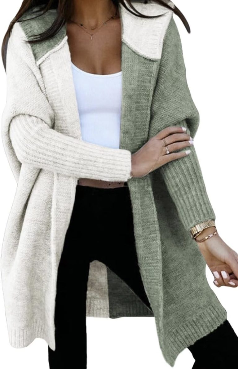 Cozy Colorblock Cardigan Sweater