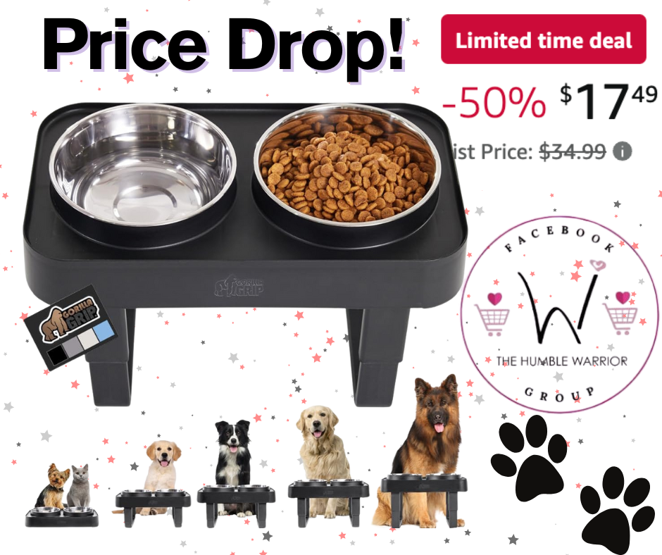 Gorilla Grip Dog Bowl