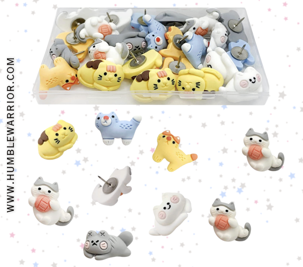 30pcs Cat Push Pins Set!