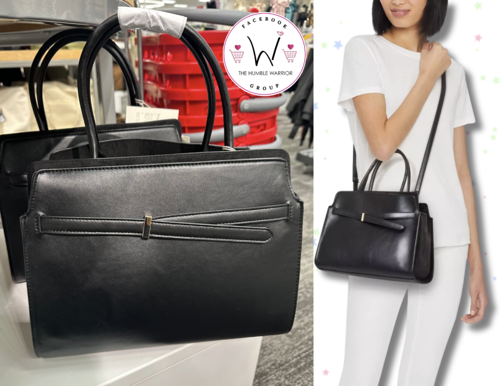 The Belted Top Handle Satchel Handbag by A New Day