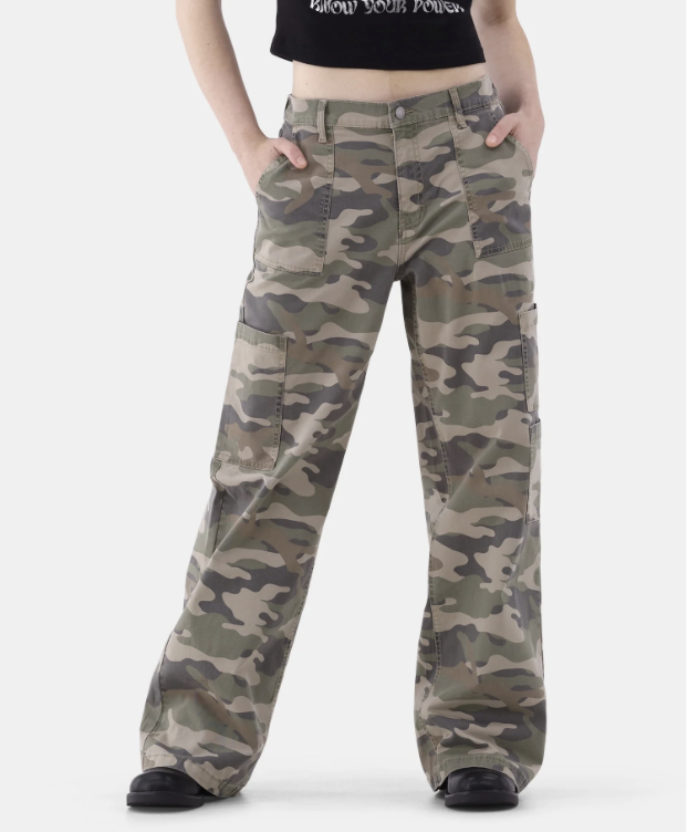 No Boundaries Camo Wide Leg Pants!