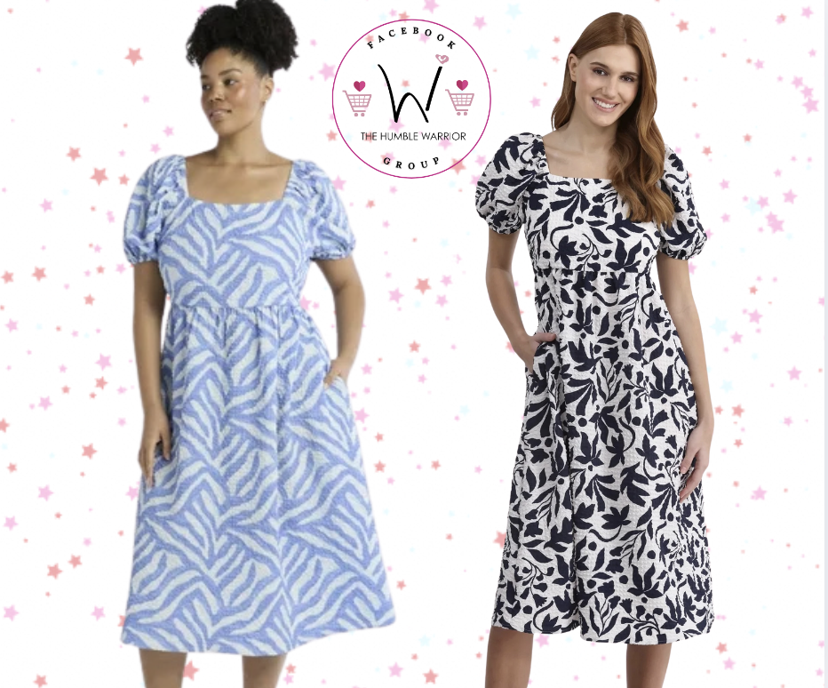 Time & Tru Square Neck Midi Dresses!