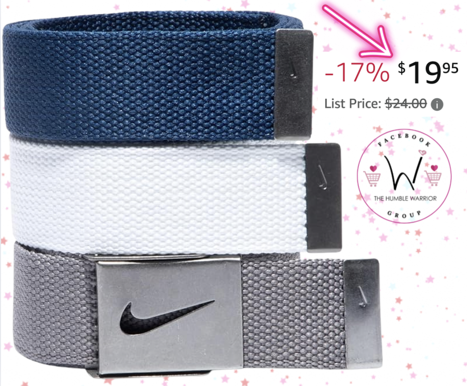Nike Men’s 3-in-1 Golf Web Belt!