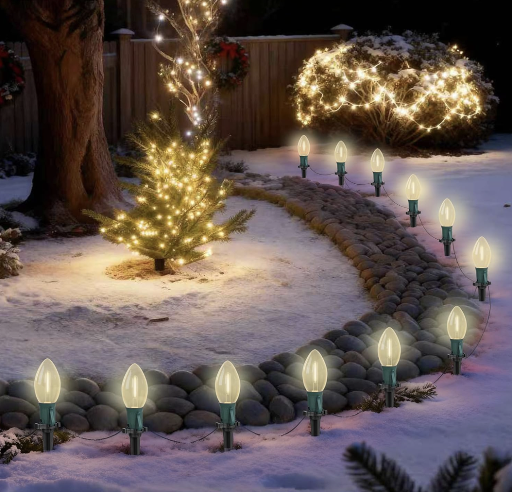 38FT LED Outdoor Christmas Pathway Lights