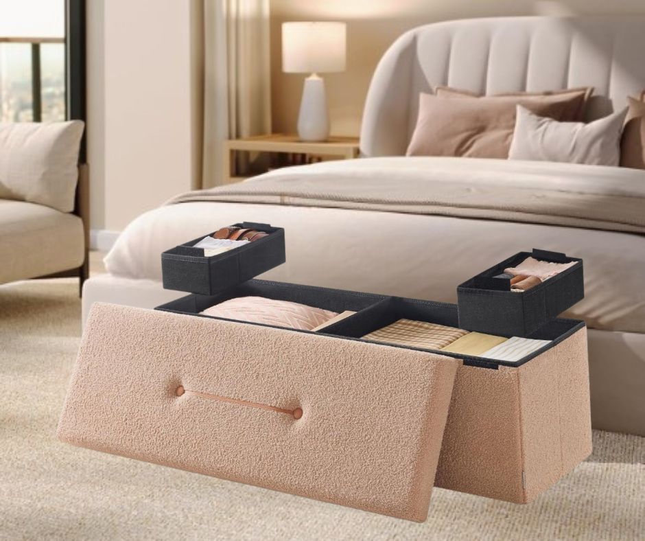 Rectangle Storage Ottoman!