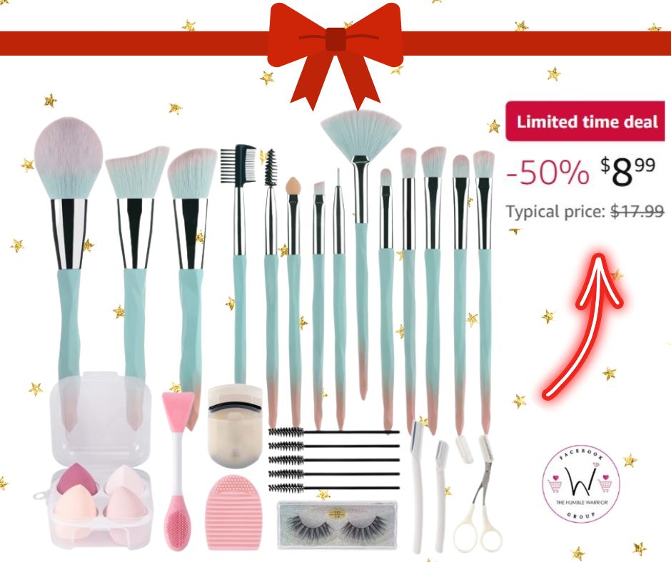 30 Pcs make up brushes and sponges set!