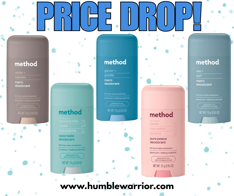 Price Drop on Method Deodorant