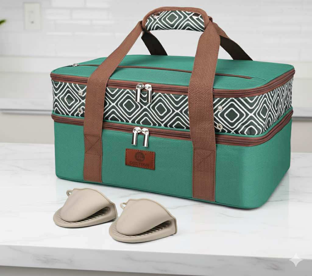Insulated Double Decker Casserole Carrier!