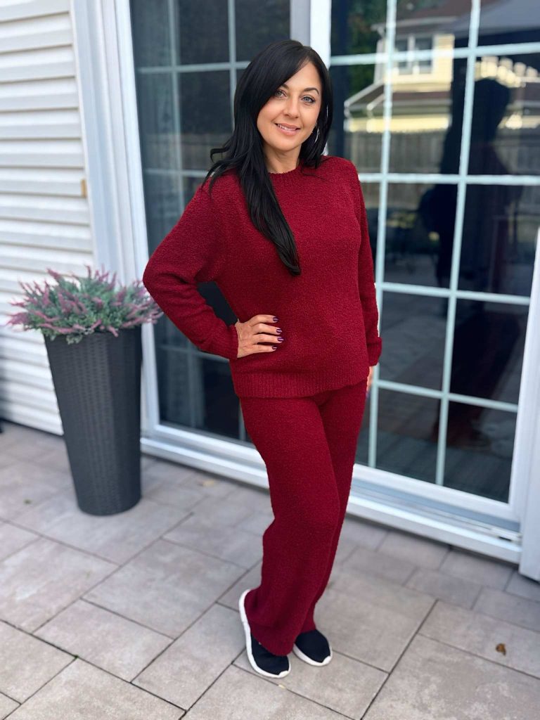 Fuzzy Fleece Knitted Loungewear Set by luvamia!