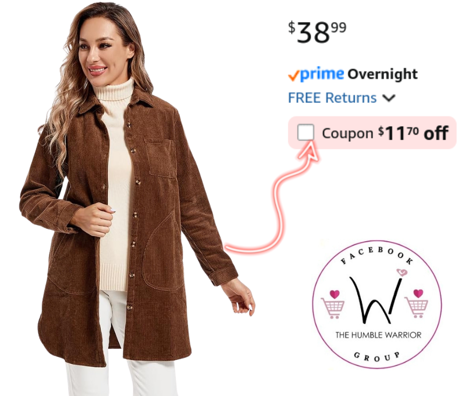 Corduroy Shirt Coat