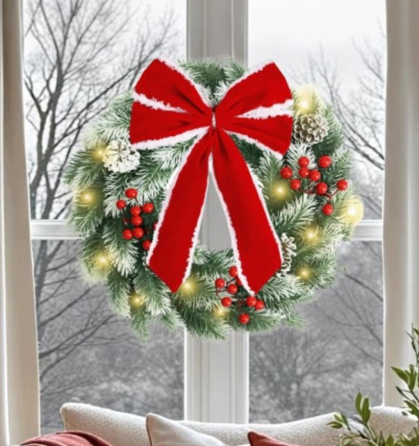 Christmas Prelit Wreaths!