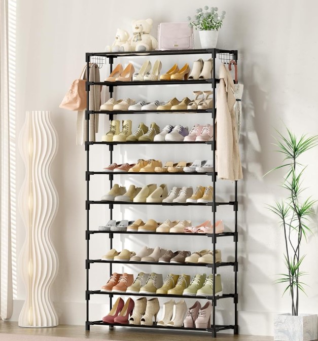10 Tier Shoe Rack Organizer!