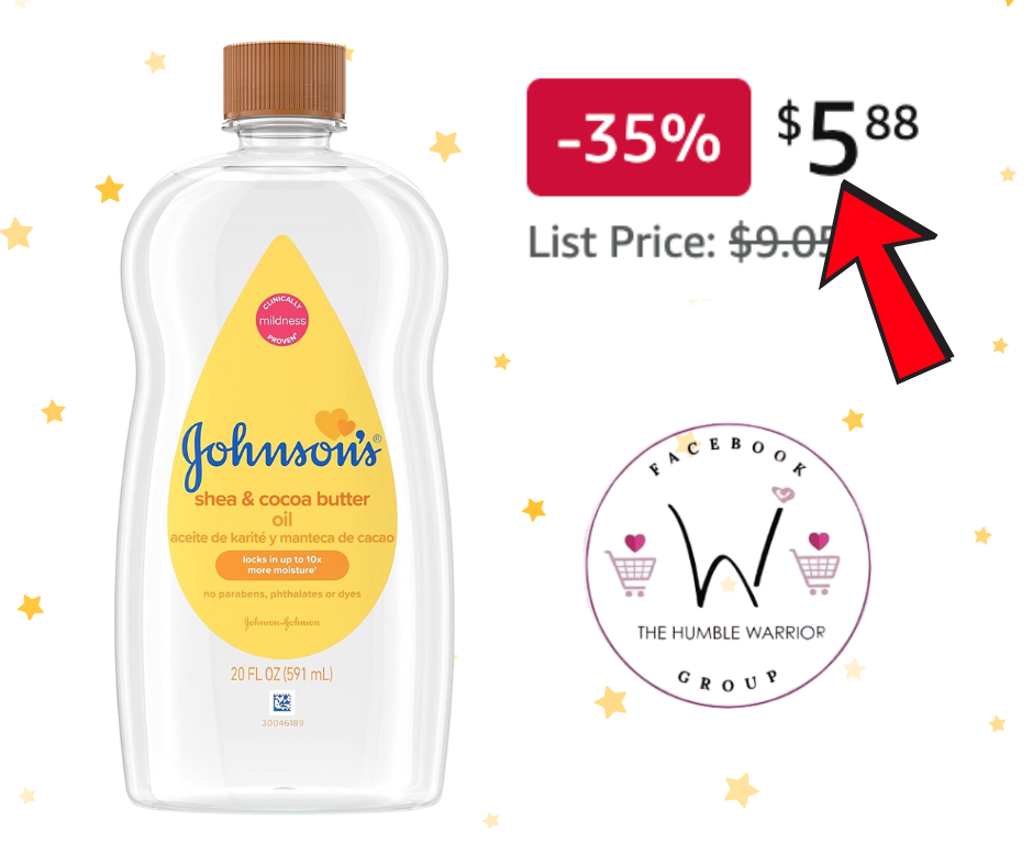 Johnson’s Baby Oil Marked Down