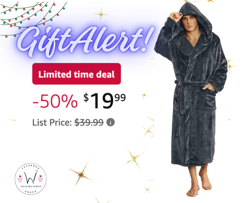Men’s Plush Hooded Robe