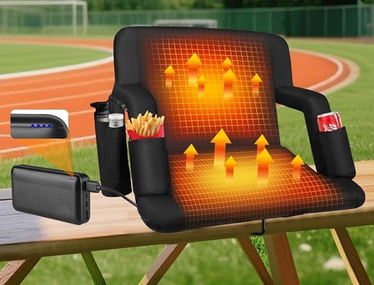 Heated Portable Stadium Seat!