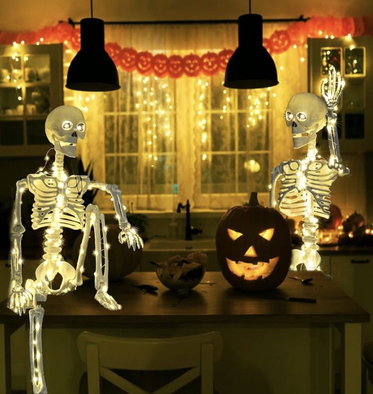 Posable Light Up Skeletons