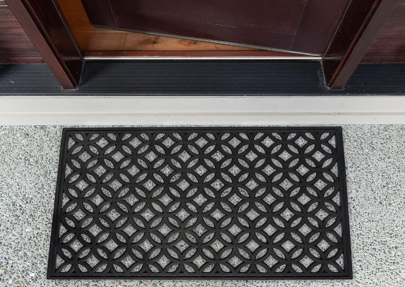 Rubber All Weather 18×30 Lattice Door Mat!