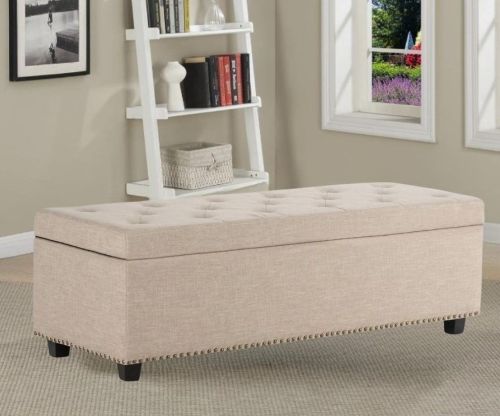 Rectangle Storage Ottoman!