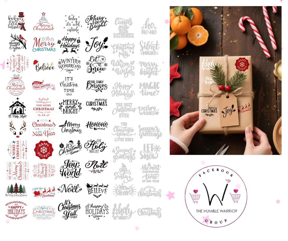 Vinyl Christmas Stickers