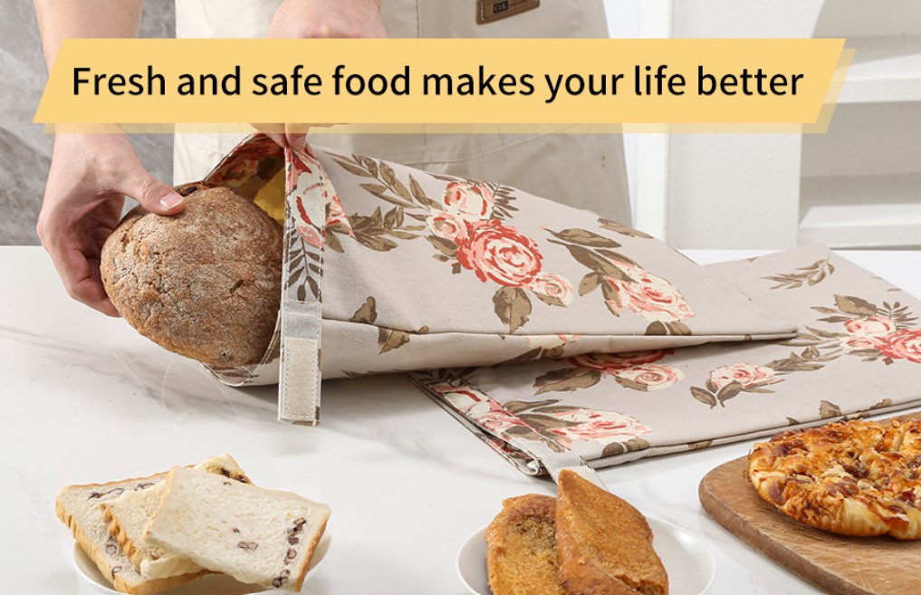 2 Pack Floral Reusable Beeswax Bread Bags!