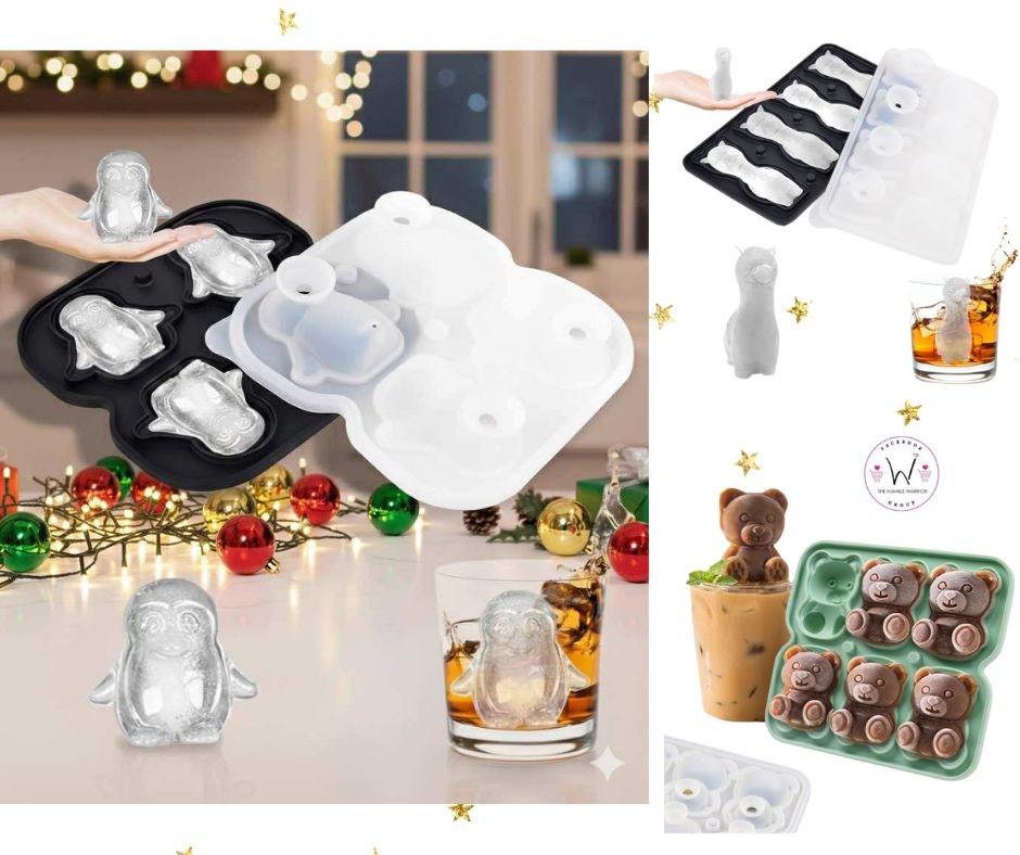 3D Silicone Ice Cube Molds!