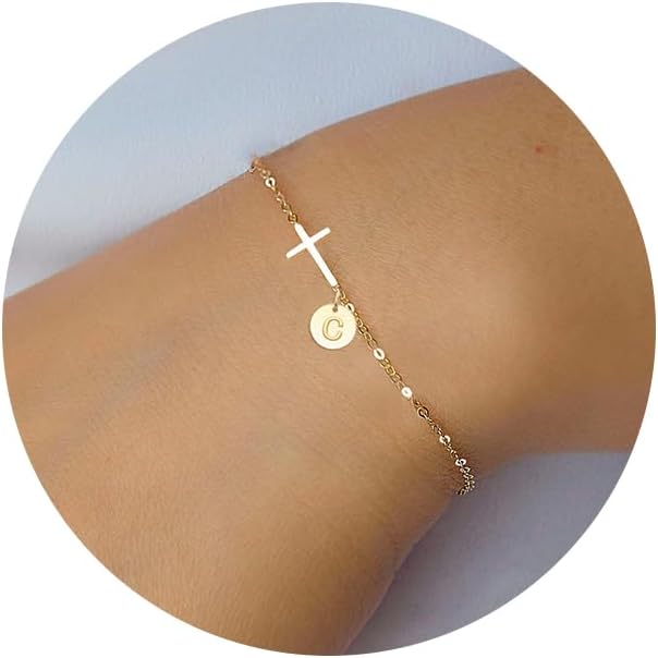 Cross Initial Bracelets!